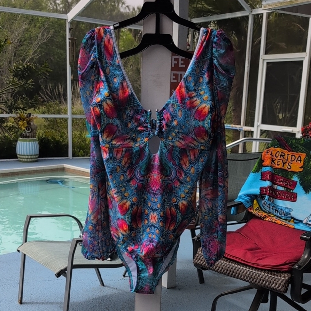 Colorful Patterned Swimsuit